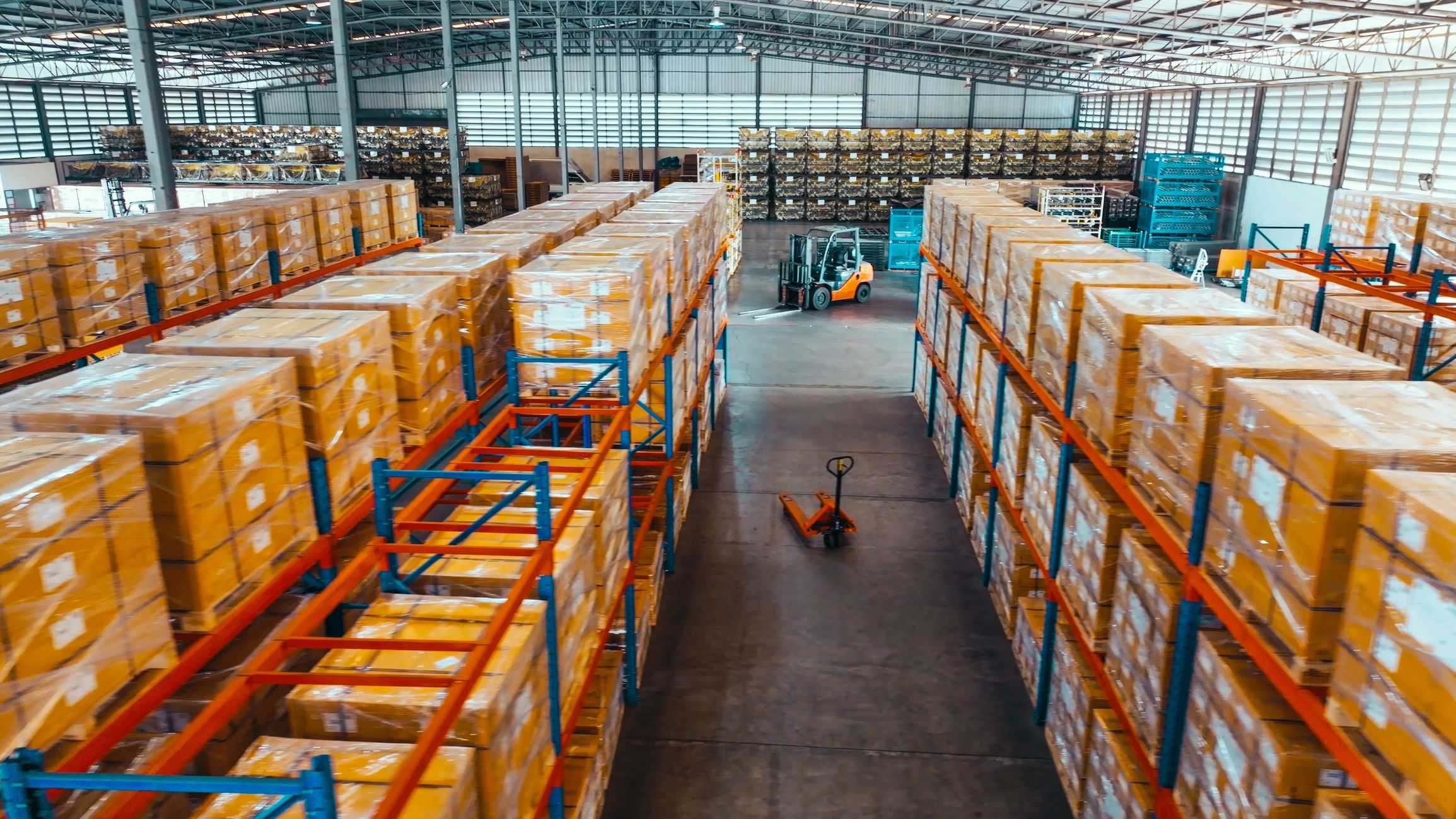 Warehouse storage for bulk rice and logistics operations