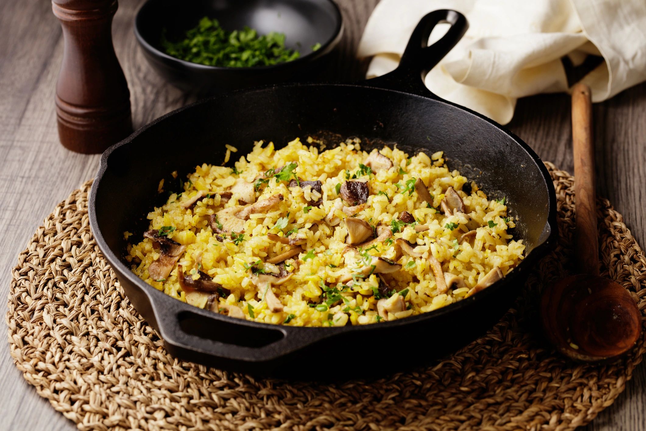 Close-up rice dish representing white rice product category